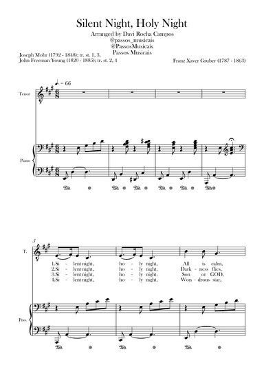 Silent Night, Holy Night (arr. Davi Rocha Campos)