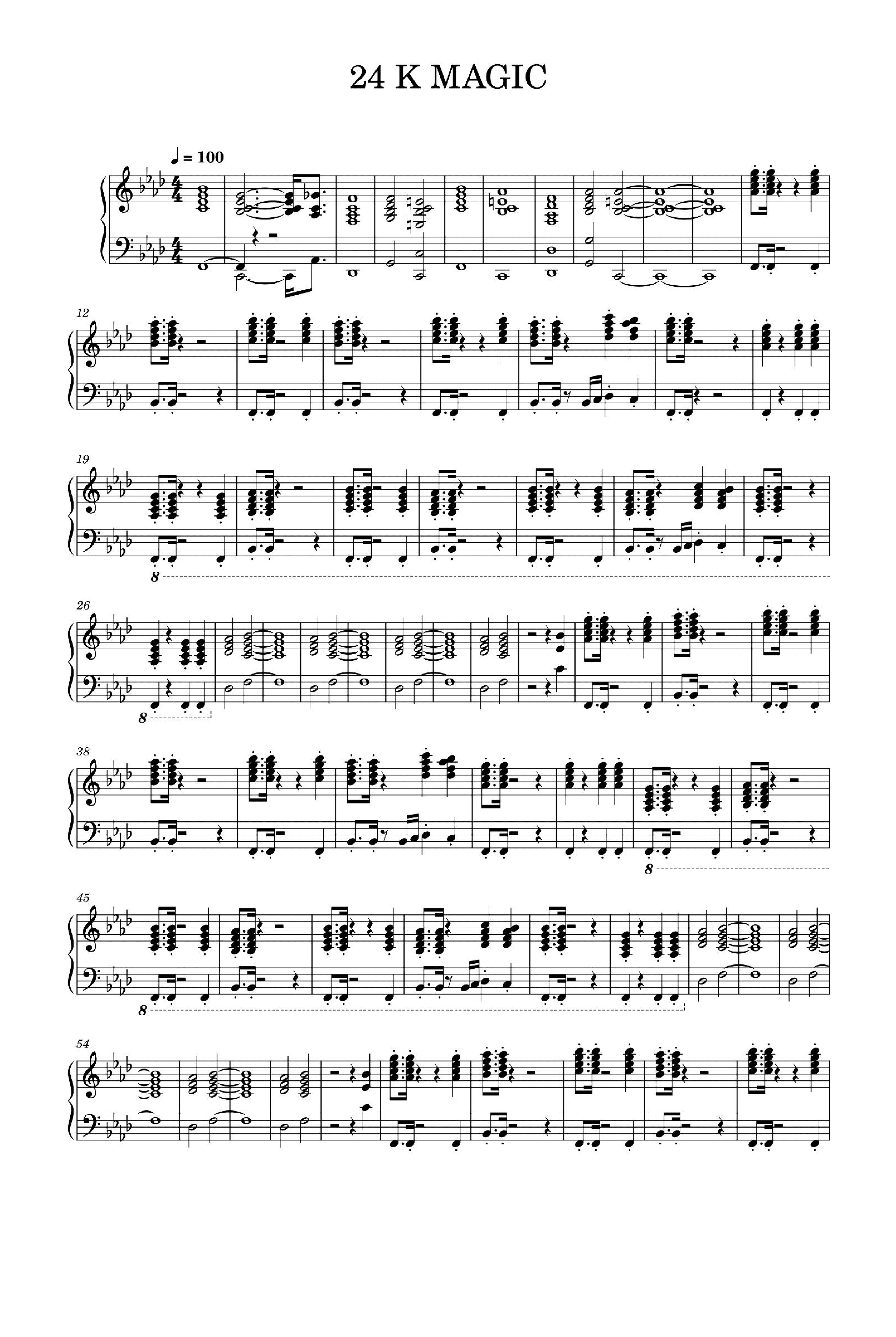 24k Magic (arr. Bruno Mars)