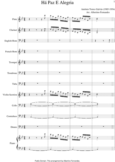 Há Paz E Alegria (arr. Albertino Fernandes)