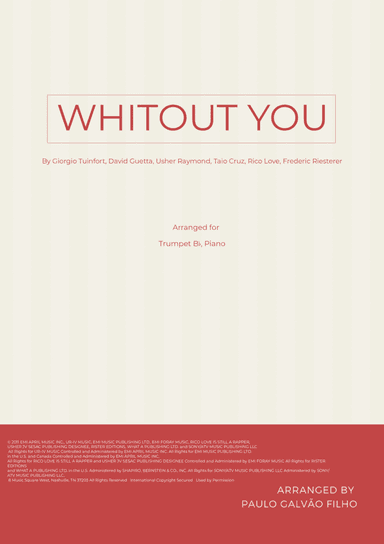 Without You (arr. Paulo Galvao Filho)