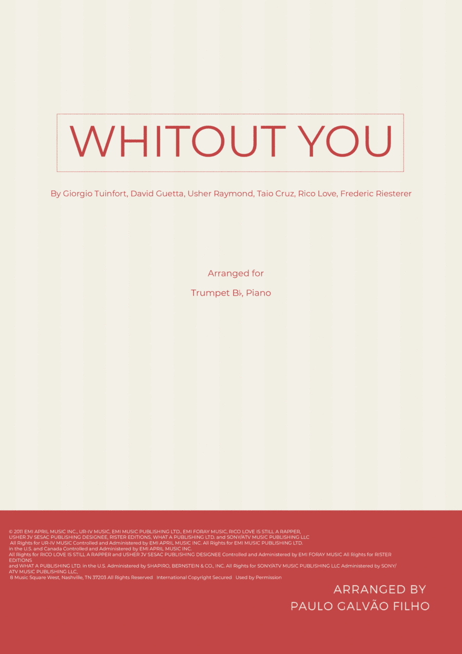 Without You (arr. Paulo Galvao Filho)