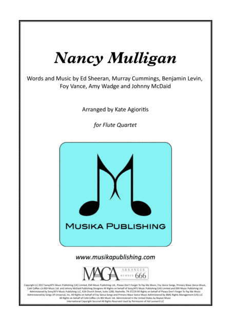 Nancy Mulligan (arr. Kate Agioritis)