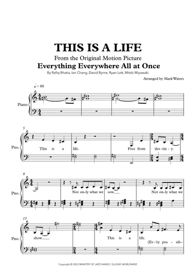 This Is A Life (arr. Mark Waters)
