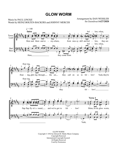 The Glow Worm (arr. Dan Wessler)