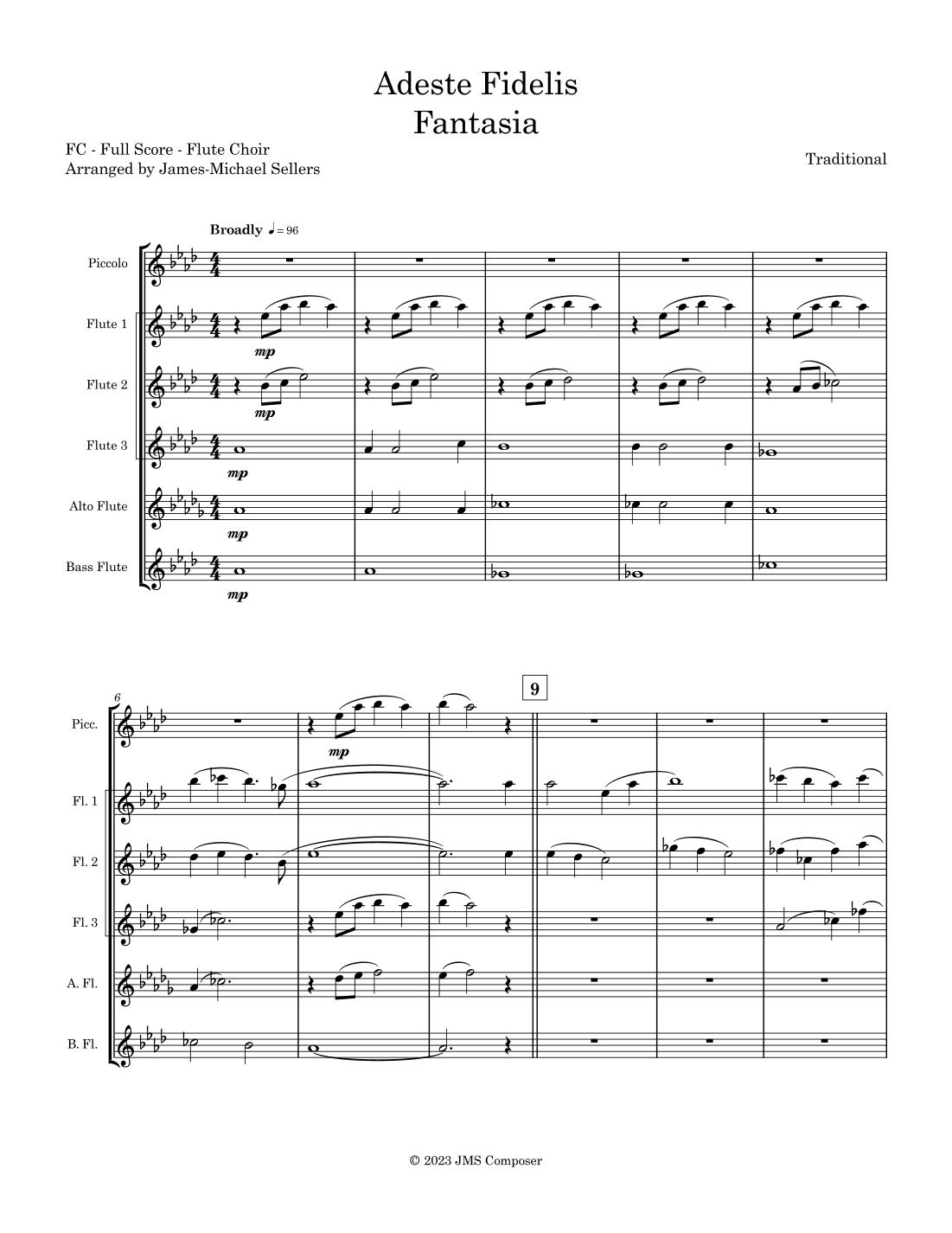 Adeste Fidelis (arr. James-Michael Sellers)