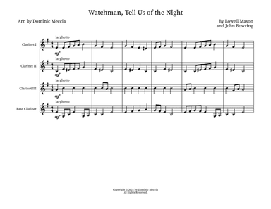 Watchman, Tell Us of the Night (arr. Dominic Meccia)