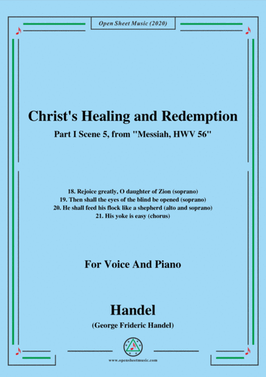 Handel-Messiah,HWV 56,Part I,Scene 5,for Voice and Piano (arr. MSM)