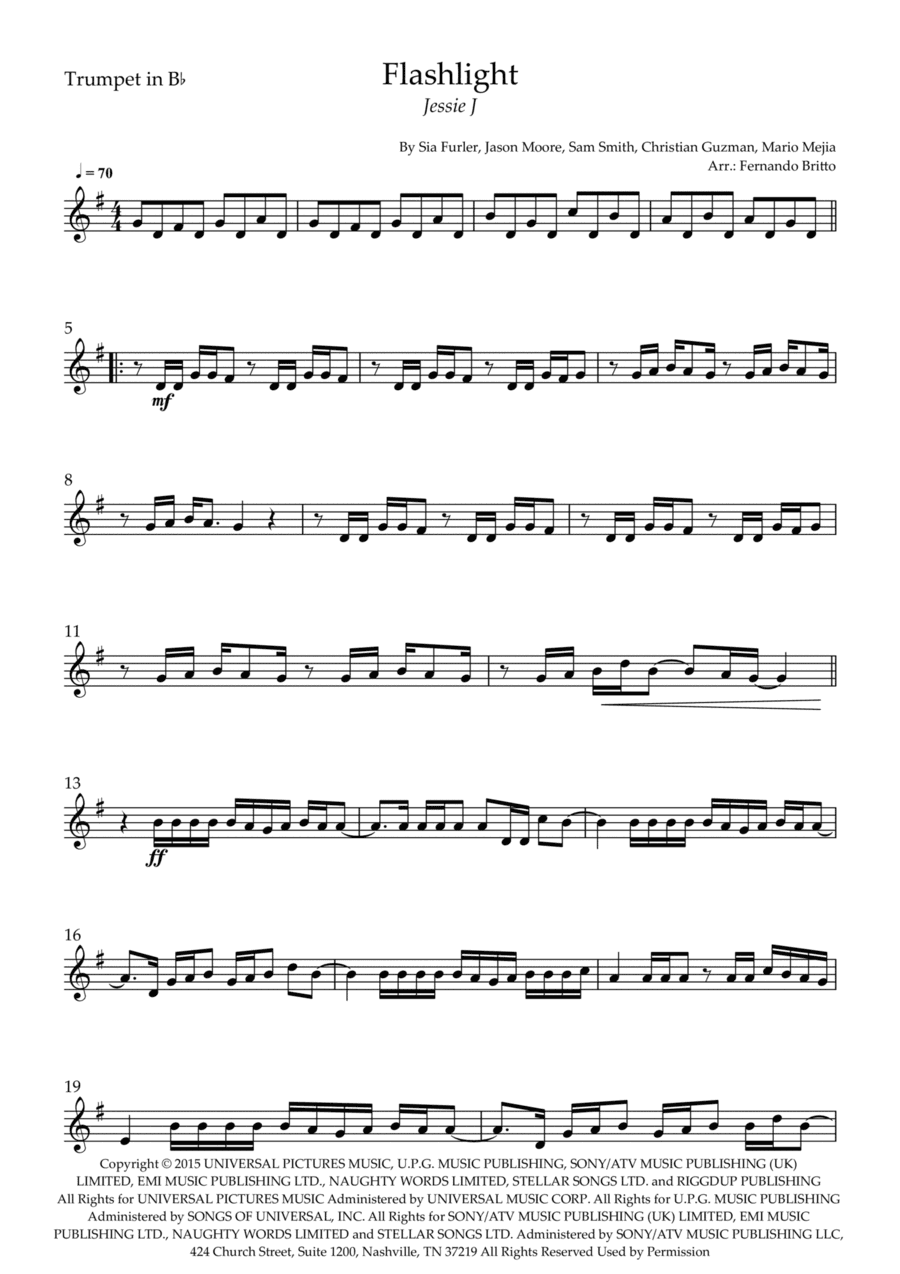 Flashlight (arr. Fernando Britto)