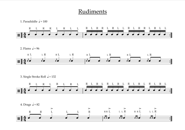 Rudiments