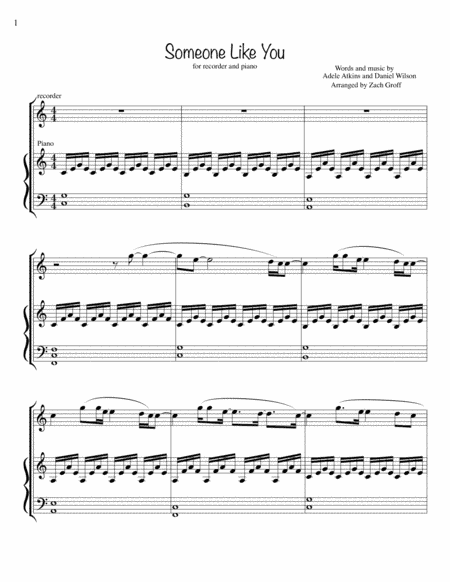 Someone Like You (arr. Zachary Groff)