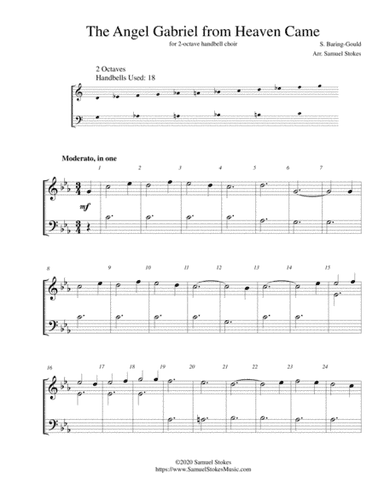 The Angel Gabriel from Heaven Came (Basque Carol) - for 2-octave handbell choir (arr. Samuel Stokes)