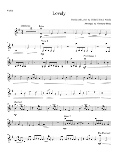Lovely (arr. Kimberly Hope)