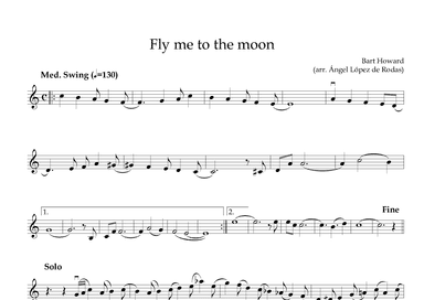 Fly Me To The Moon (in Other Words) (arr. Ángel López de Rodas)
