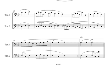 Christ the Lord is Risen Today (Trombone Duet) (arr. B. C. Dockery)