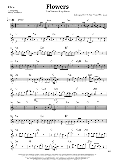 Flowers (arr. Daniel Nakamura)