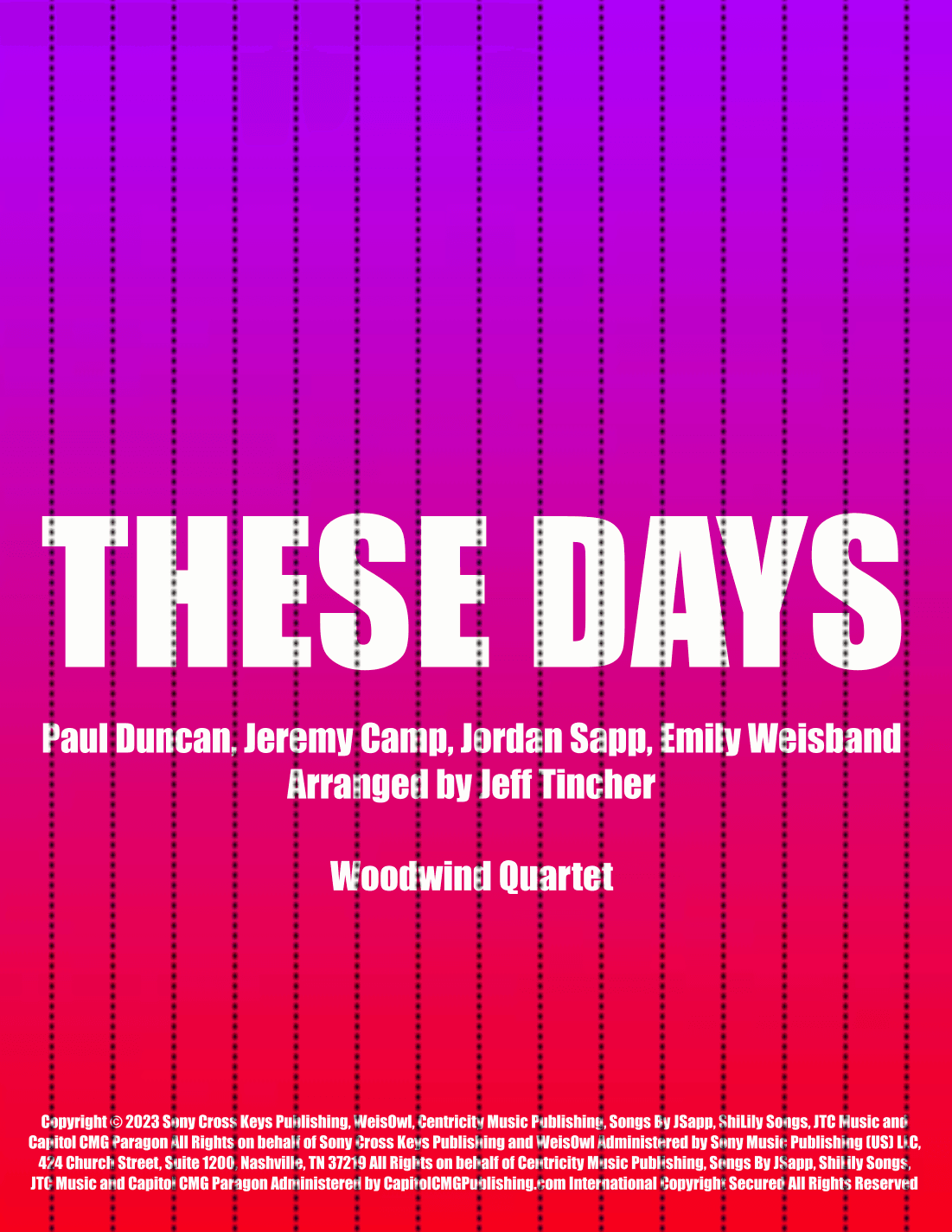 These Days (arr. Jeff Tincher)