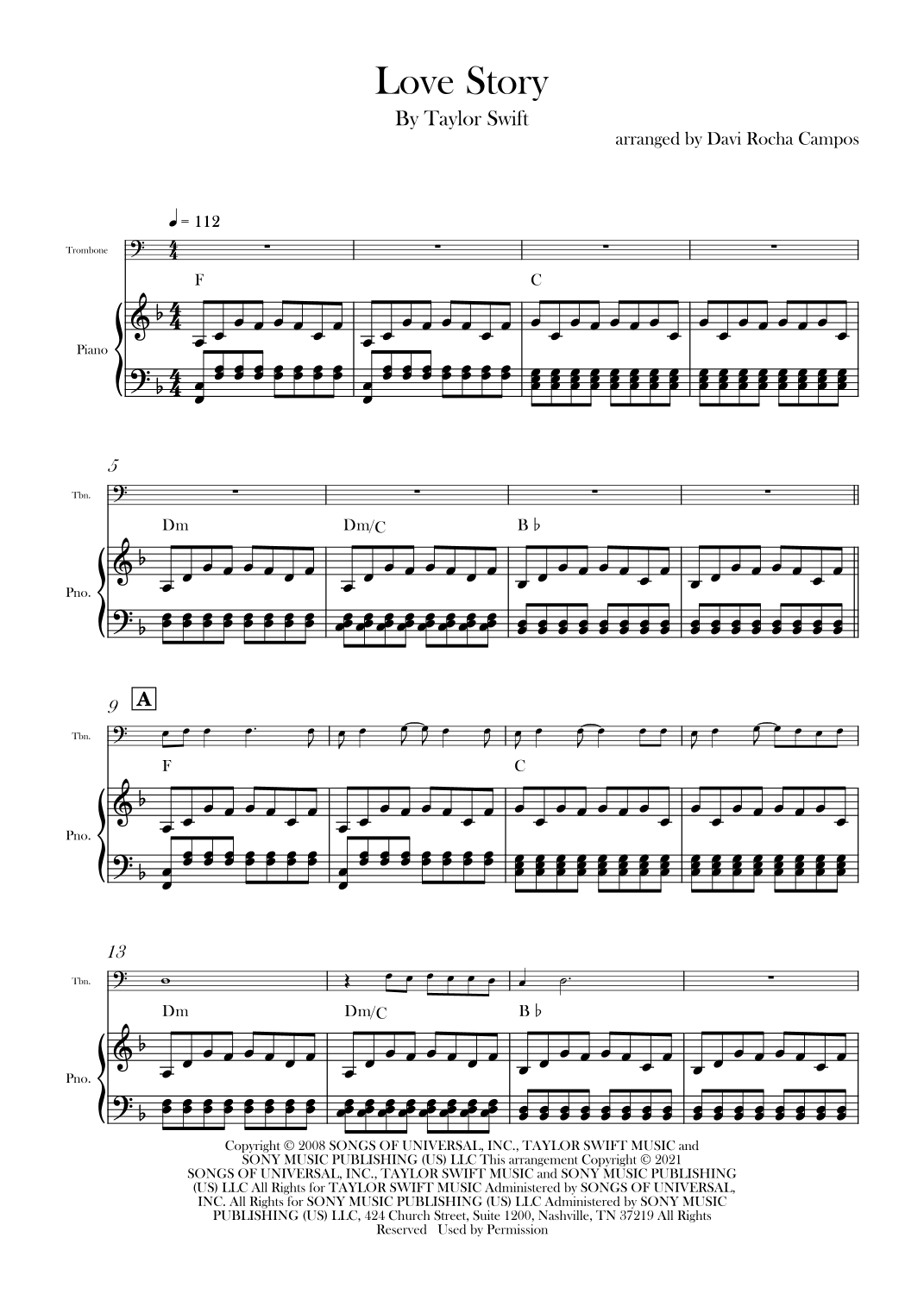 Love Story (arr. Davi Rocha Campos)