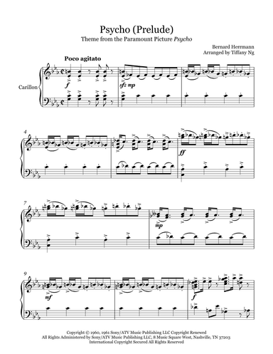 Psycho (prelude) (arr. Tiffany Ng)
