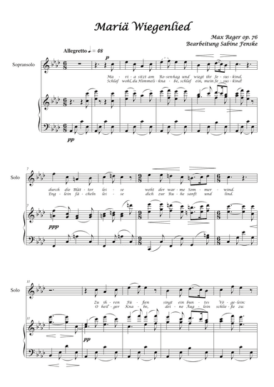 Mariae Wiegenlied (Maria’s Lullabye) (arr. Sabine Fenske)