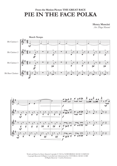 Pie In The Face Polka (arr. Diego Marani)