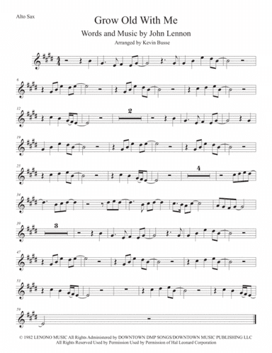 Grow Old With Me (arr. Kevin Busse)