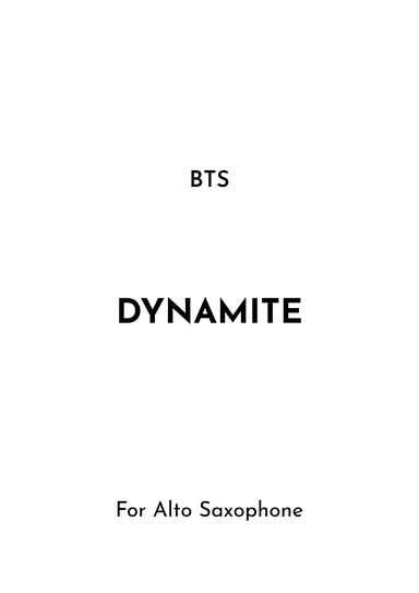 Dynamite (arr. Jireh J.)