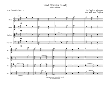 Good Christians All, Rejoice and Sing! (arr. Dominic Meccia)
