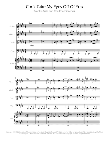 Can't Take My Eyes Off Of You (arr. Ygor Nunes)