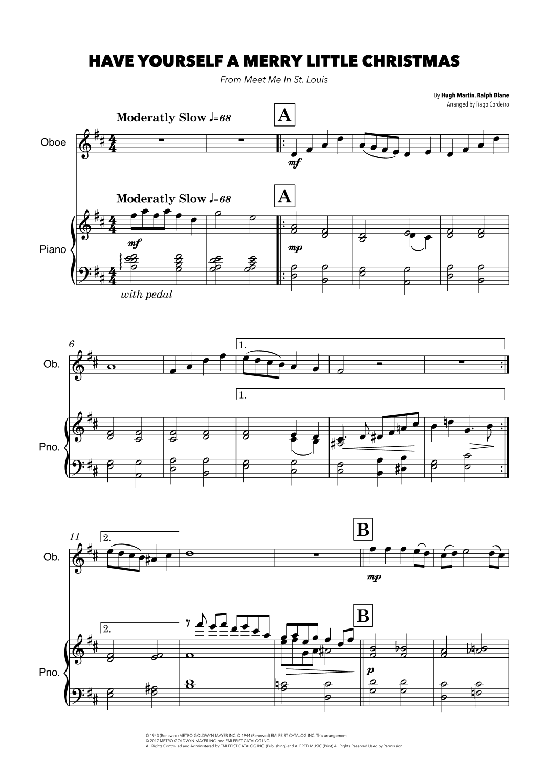 Have Yourself A Merry Little Christmas (arr. Tiago Cordeiro)