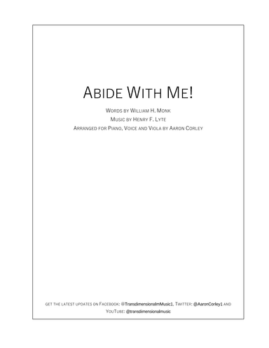 Abide With Me! (viola) (arr. Aaron Corley)