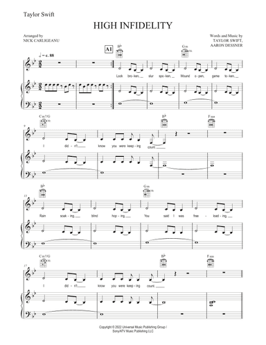 High Infidelity (arr. Nicky Carligeanu Birtu)