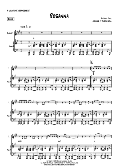 Rosanna (arr. Andrew Will)