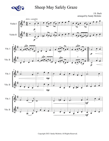 Sheep May Safely Graze (arr. Sandy McIntire)