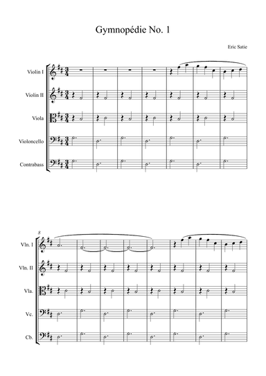 Gymnopédie No. 1 (arr. Alex Nunes Rodrigues)