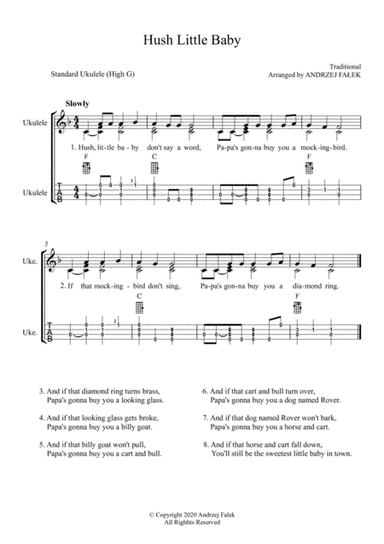 Hush Little Baby (arr. Andrzej Falek)