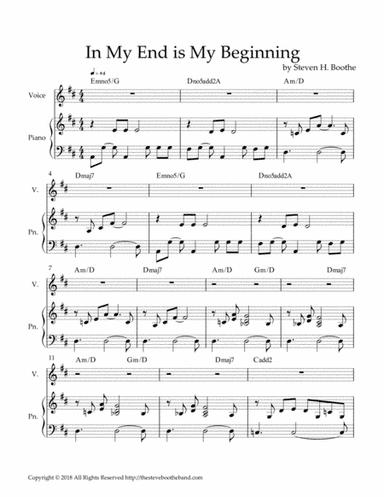 In My End is My Beginning PVG