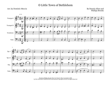 O Little Town Of Bethlehem (arr. Dominic Meccia)
