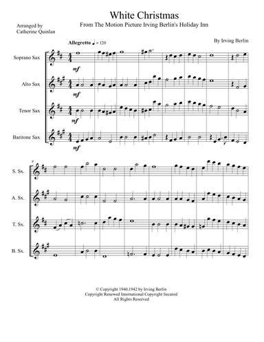 White Christmas (arr. Catherine Quinlan)