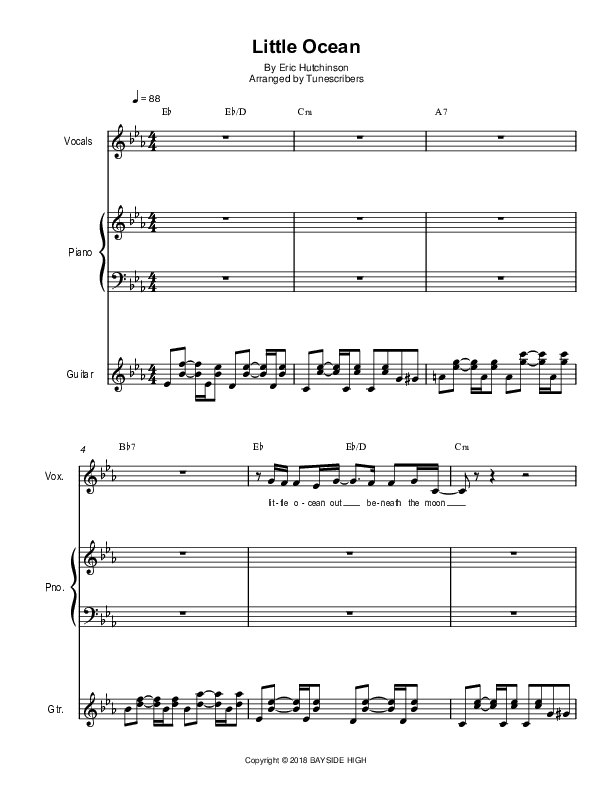 Little Ocean (arr. Tunescribers)