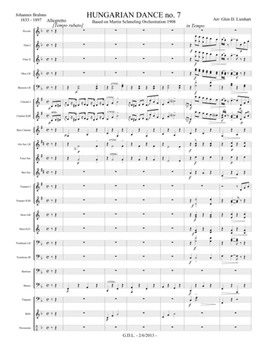 Hungarian Dance no. 7 (arr. Glen D. Lienhart)