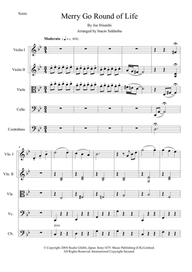 Merry-go-round Of Life (arr. Inacio Saldanha)