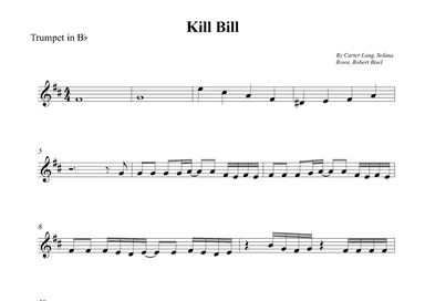 Kill Bill (arr. Wesley S. SIlva)