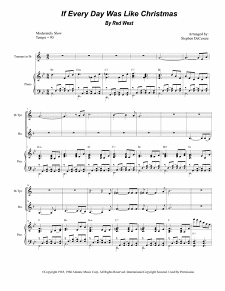If Every Day Was Like Christmas (arr. Stephen DeCesare)