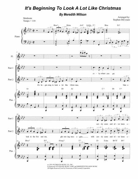 It's Beginning To Look Like Christmas (arr. Stephen DeCesare)