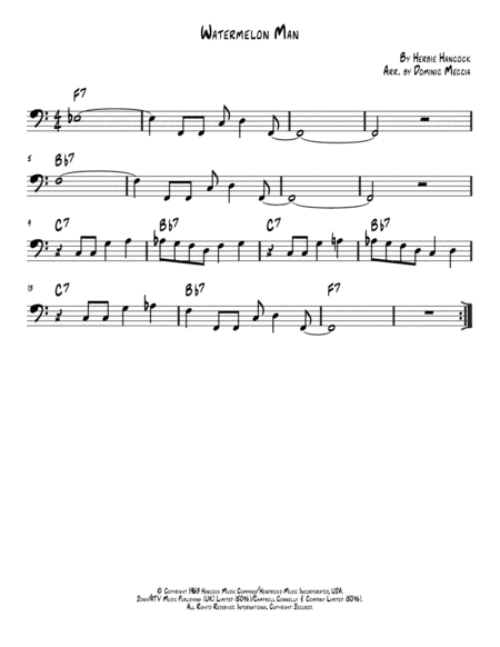 Watermelon Man (arr. Dominic Meccia)