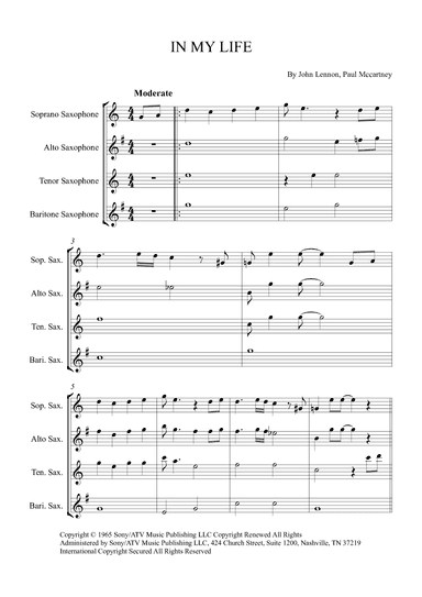 In My Life (arr. Alex Nunes Rodrigues)