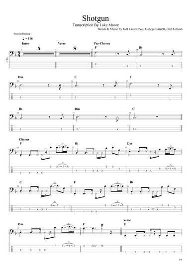 Shotgun (arr. Luke Moore)