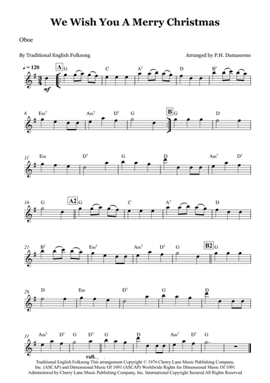 We Wish You A Merry Christmas (arr. P.H. Damasceno)