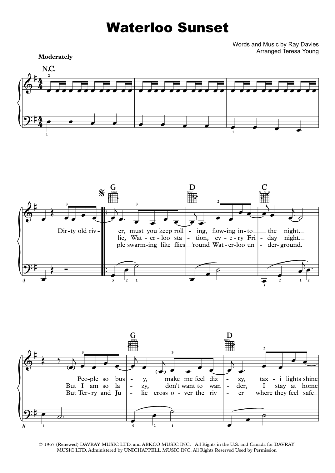 Waterloo Sunset (arr. Teresa Young)