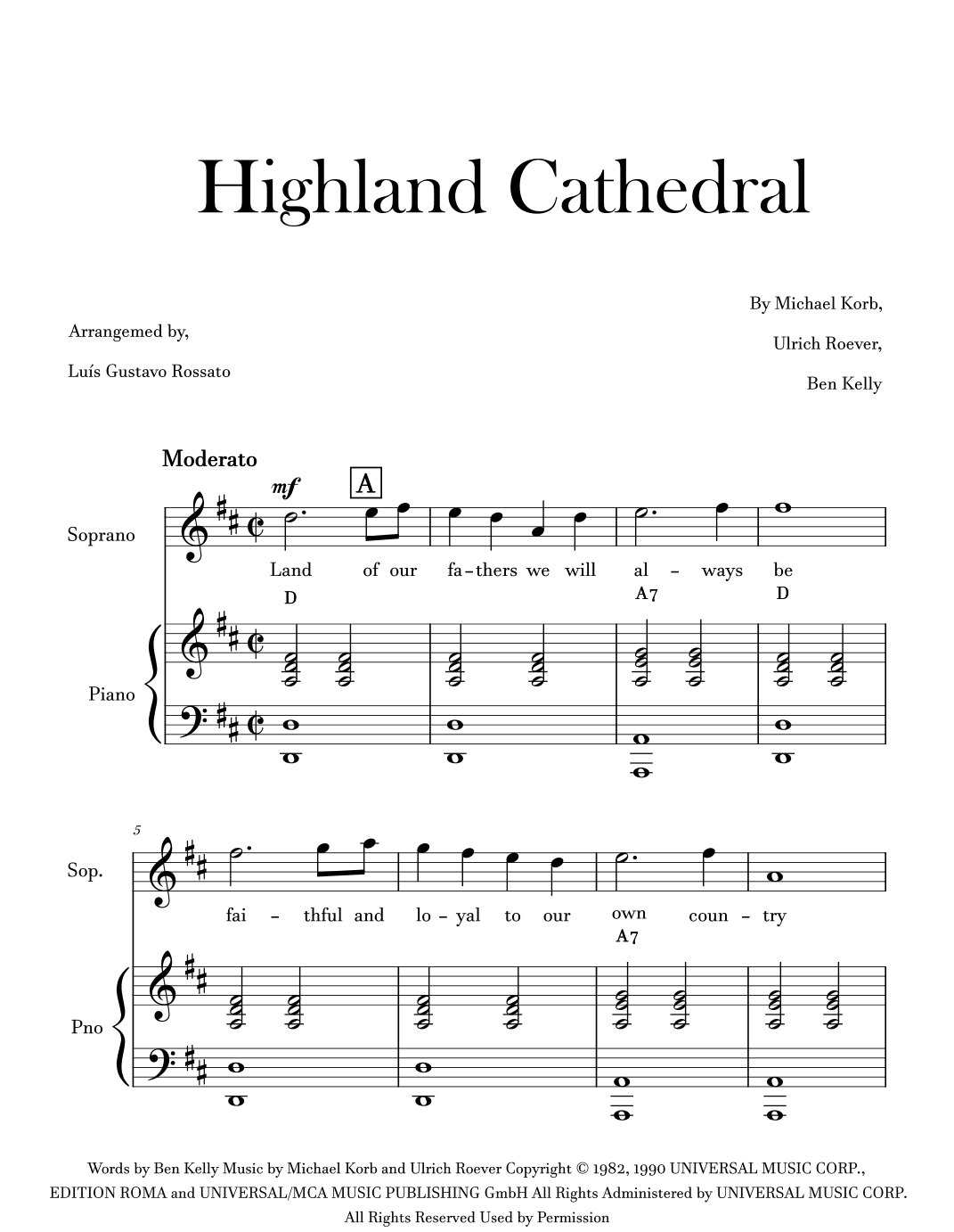 Highland Cathedral (arr. Luís Gustavo Rossato)